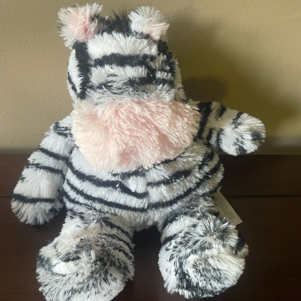Zebra Warmies Weighted Heatable Plush